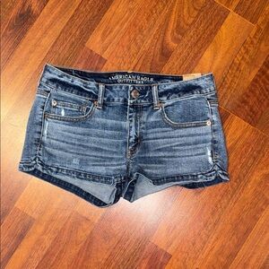 American Eagle Outfitters Dark Blue Jean Shorts